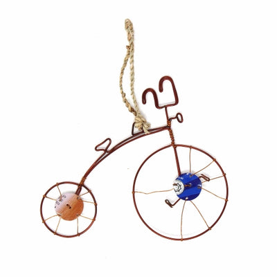 Recycled Wire Old-Fashioned Bicycle Ornament