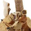 Banana Fiber Palm Tree Nativity Tabletop Scene