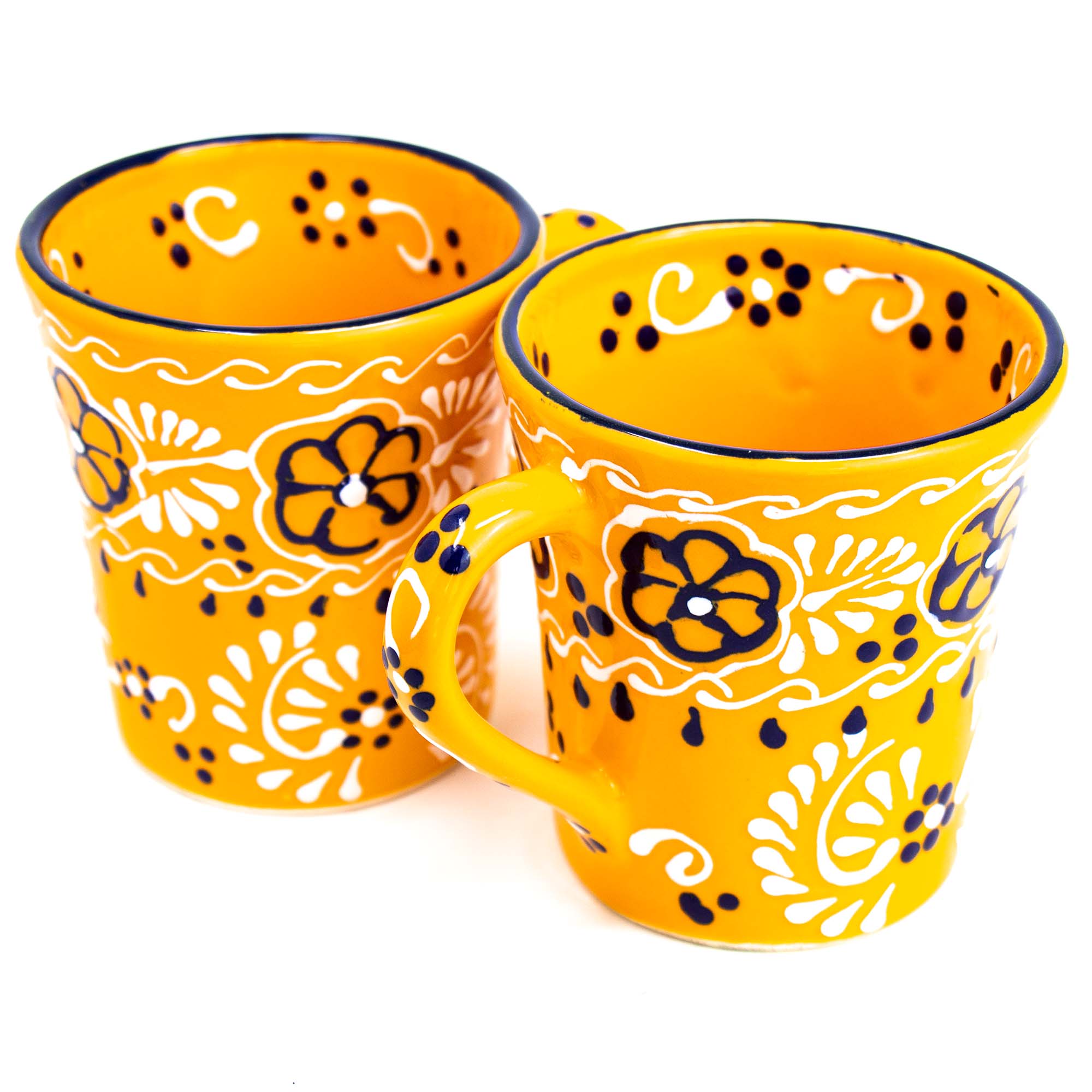 Encantada Handmade Pottery Set of 2 Mugs, Mango