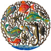 Sea Life Haitian Steel Drum Wall Art, 34 inches