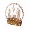 Rustic Mango Wood Tabletop Nativity Silhouette - Pack of 3