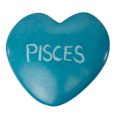 10-Pack - Soapstone Zodiac Hearts - Pisces