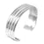 Alpaca Silver Overlay Cuff Bracelet - Four Bar Design