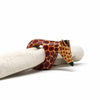 Mahogany Giraffe Napkin Rings, Set of 6