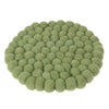 Felt Ball Trivet: Round, Sage