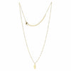Necklace: 14k Gold Plated Leaf Pendant with Chain