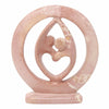 Single Soapstone Lover's Embrace Sculpture - Natural Stone