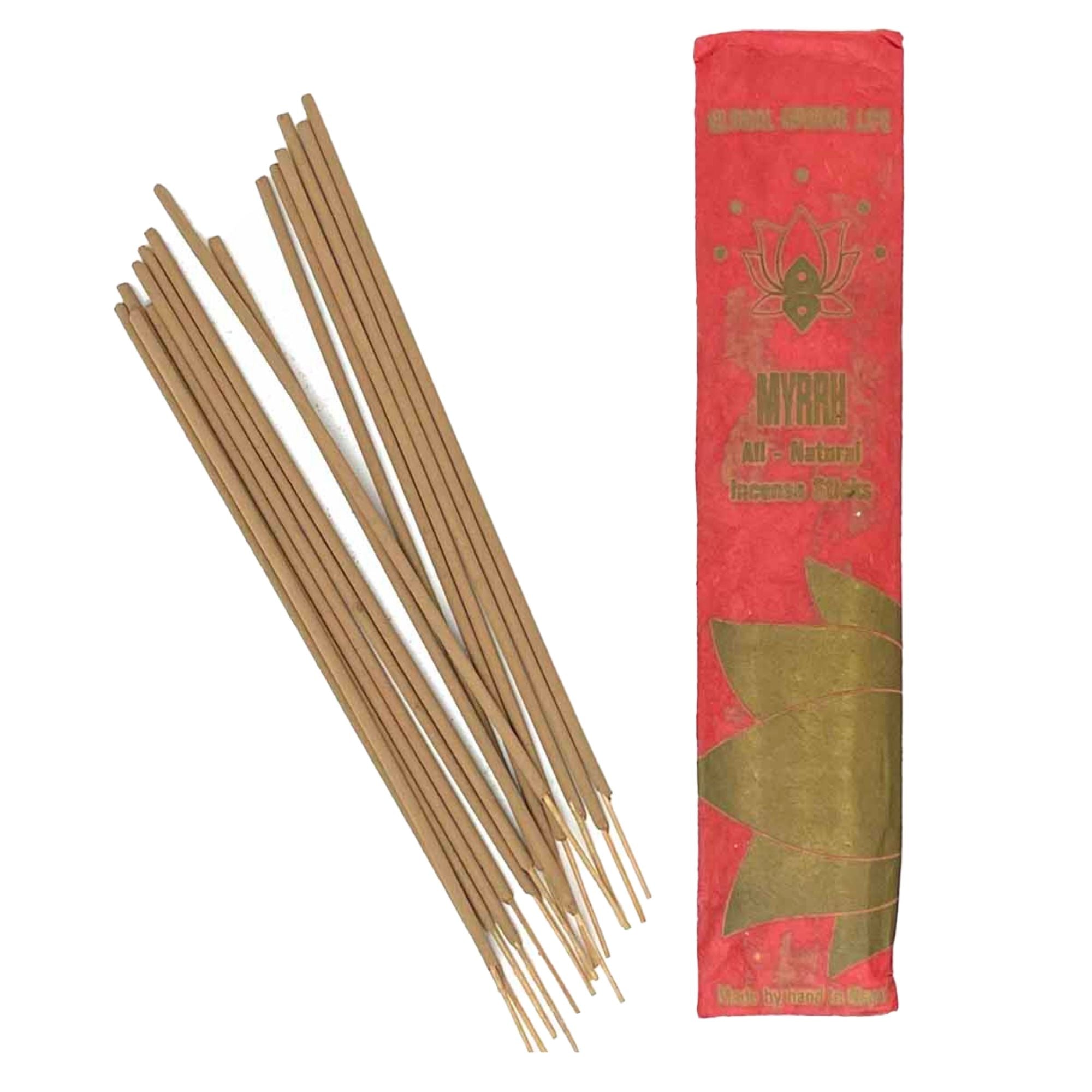 Holiday Myrrh Stick Incense - Pack of 10 Sleeves