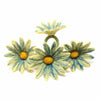Midnight Daisy Felt Napkin Rings, Set of 4