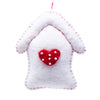 Home is Where the Heart is Handmade Felt Ornaments, Set of 2