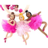 Pink Multi-cultural Ballerina Felt Nursery Mobile