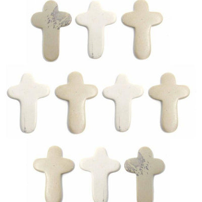 10-Pack - Soapstone Comfort Crosses