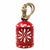 Recycled Rustic Red and White Snowflake Chime Irong Hanging Bell